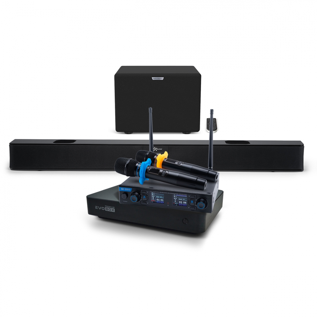 Hi-End караоке-система EVOBOX Premium + EvoSoundBar (саундбар с караоке) в Нерюнгрях
