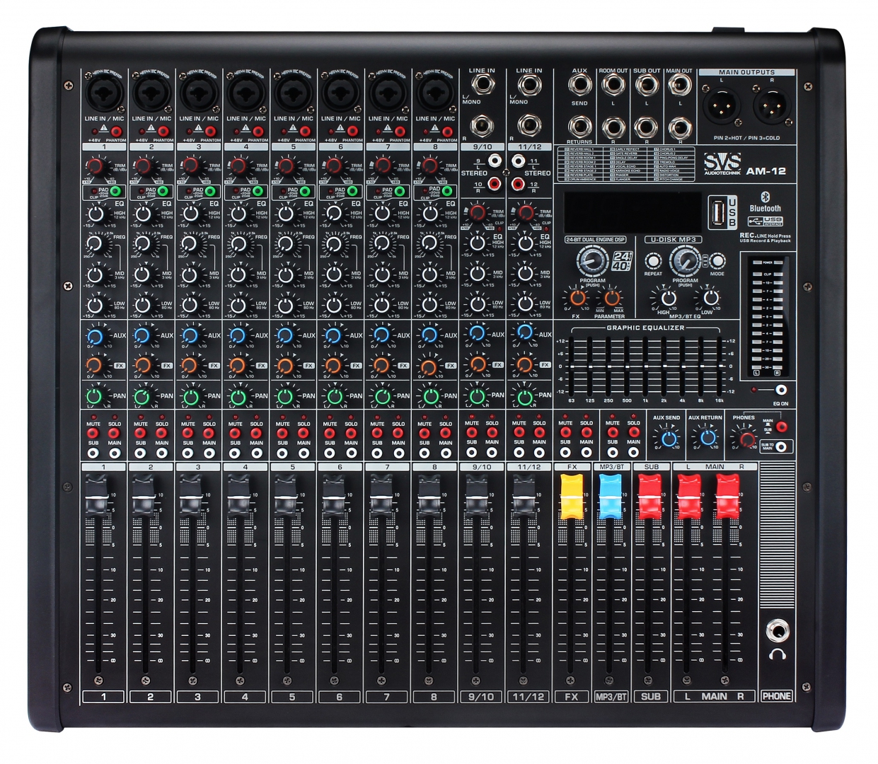 SVS Audiotechnik mixers AM-12 Микшерный пульт аналоговый, 12-канальный в Нерюнгрях
