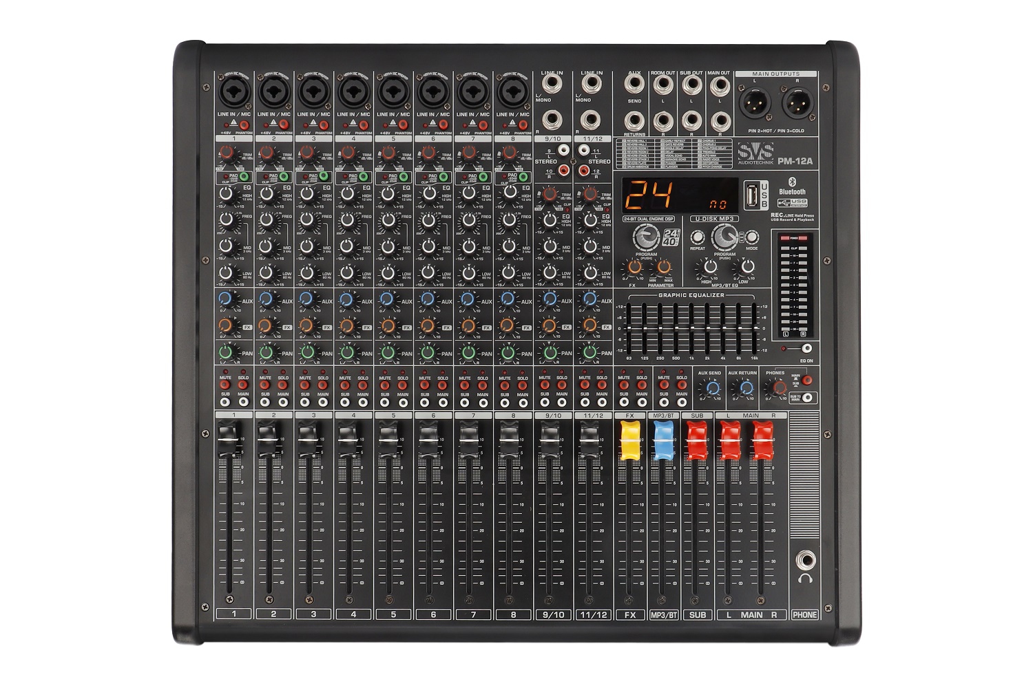 SVS Audiotechnik mixers PM-12A Активный аналоговый микшерный пульт, 12-канальный в Нерюнгрях